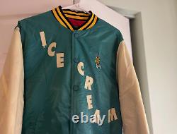 ICE CREAM Jacket Retro Varsity Limited Edition (TEAL Version) Running Dog