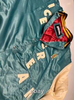 ICE CREAM Jacket Retro Varsity Limited Edition (TEAL Version) Running Dog