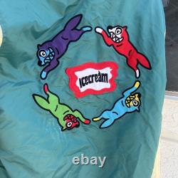 ICE CREAM Jacket Retro Varsity Limited Edition (TEAL Version) Running Dog XL