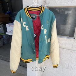 ICE CREAM Jacket Retro Varsity Limited Edition (TEAL Version) Running Dog XL