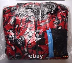 ICE CREAM Lockup Running Dog Fleece Jacket Black/Red Size L NWT