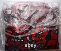 ICE CREAM Lockup Running Dog Fleece Jacket Black/Red Size L NWT
