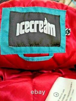ICE CREAM VARSITY JACKET SIZE L BILLIONAIRE BOYS CLUB Retro Satin Jacket