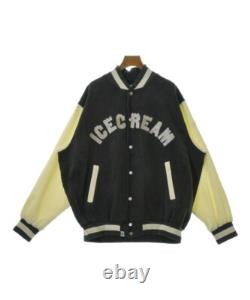 ICE CREAM Varsity Jackets BlackxWhite L 2200538531139