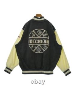 ICE CREAM Varsity Jackets BlackxWhite L 2200538531139