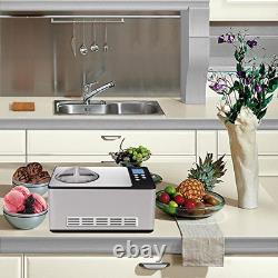 ICM-200LS Automatic 2 Quart Capacity Built-in Stainless Steel Ice Cream Maker