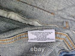 IceCream BBC Men's Dancing Bones Blue Denim Distressed Jacket Size Large