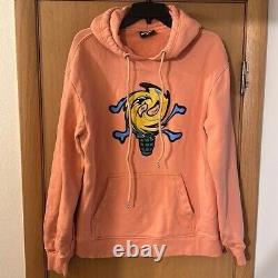 IceCream Men's Swirl Hoodie Hooded Sweatshirt Peach Orange Size Large