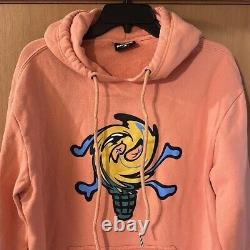 IceCream Men's Swirl Hoodie Hooded Sweatshirt Peach Orange Size Large