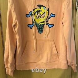 IceCream Men's Swirl Hoodie Hooded Sweatshirt Peach Orange Size Large