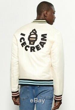 Ice Cream Billionaire Boys Club Bbc Pharrell Varsity Jacket Sz L SHIPS TODAY