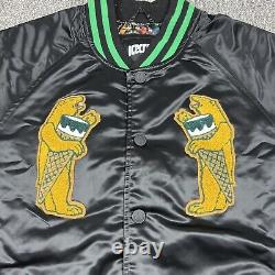 Ice Cream Billionaire Boys Club Bears Satin Bomber Jacket Mens Large Pharrell