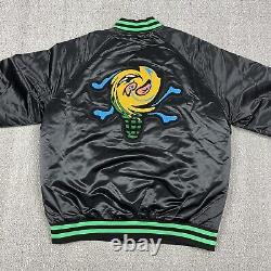 Ice Cream Billionaire Boys Club Bears Satin Bomber Jacket Mens Large Pharrell