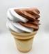 Ice Cream Cone Statue Display Prop Restaurant Decor Vanilla Chocolate Food Stool