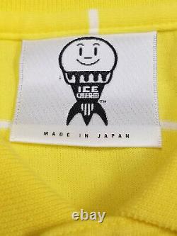 Ice Cream Cones and Bones polo shirt men sz L BBC yellow billionair boys club