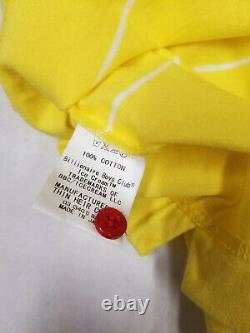 Ice Cream Cones and Bones polo shirt men sz L BBC yellow billionair boys club