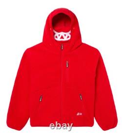 Ice Cream Grin Zip Front Hoodie Men's XL / Racing Red