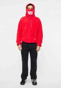 Ice Cream Grin Zip Front Hoodie Men's XL / Racing Red
