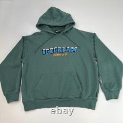 Ice Cream Hoodie Men Extra Large Spell Out Japan Kanji Sweatshirt Hip Hype Core
