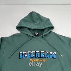 Ice Cream Hoodie Men Extra Large Spell Out Japan Kanji Sweatshirt Hip Hype Core