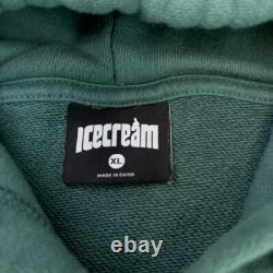 Ice Cream Hoodie Men Extra Large Spell Out Japan Kanji Sweatshirt Hip Hype Core