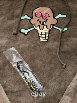 Ice Cream Hoodie X Smino Zero Fatigue NWT Stone Wash Brown Pink Mens Size 4XL DS