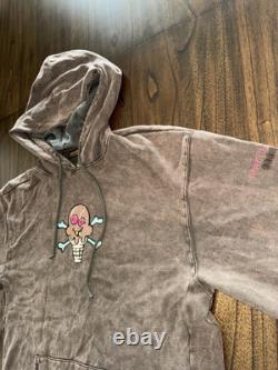 Ice Cream Hoodie X Smino Zero Fatigue NWT Stone Wash Brown Pink Mens Size 4XL DS