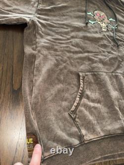 Ice Cream Hoodie X Smino Zero Fatigue NWT Stone Wash Brown Pink Mens Size 4XL DS