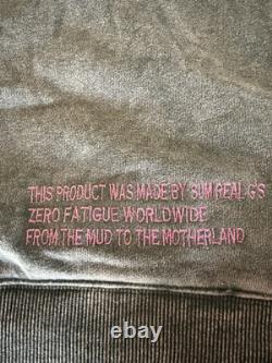 Ice Cream Hoodie X Smino Zero Fatigue NWT Stone Wash Brown Pink Mens Size 4XL DS