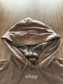 Ice Cream Hoodie X Smino Zero Fatigue NWT Stone Wash Brown Pink Mens Size 4XL DS