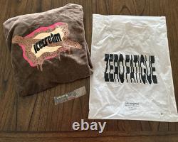 Ice Cream Hoodie X Smino Zero Fatigue NWT Stone Wash Brown Pink Mens Size 4XL DS