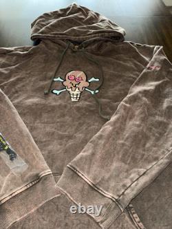 Ice Cream Hoodie X Smino Zero Fatigue NWT Stone Wash Brown Pink Mens Size 4XL DS