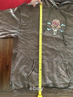 Ice Cream Hoodie X Smino Zero Fatigue NWT Stone Wash Brown Pink Mens Size 4XL DS