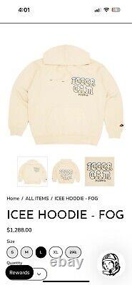 Ice Cream Icee Fog 431-8310 Hoodie Cream Off White Size Large L Rare