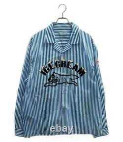 Ice Cream Long Sleeve Shirt Striped Icjp231W002 Men'S Size Xl