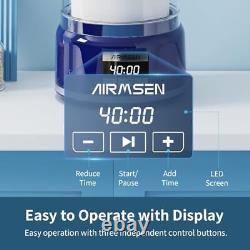 Ice Cream Maker, 2.1-Quart Automatic Ice Cream Machine with LED Large Blue