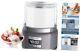 Ice Cream Maker, 2.1-Quart Automatic Ice Cream Machine with LED Large Grey