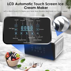 Ice Cream Maker Fully Automatic with Compressor, 4 Modes, Adjustable softness