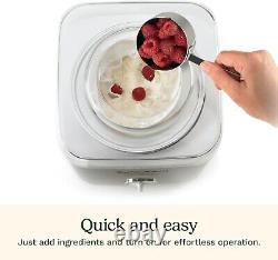 Ice Cream Maker, Ice Cream and Frozen Yogurt Machine, 2-Qt. Double-Insulated