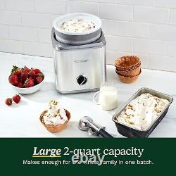 Ice Cream Maker, Ice Cream and Frozen Yogurt Machine, 2-Qt. Double-Insulated
