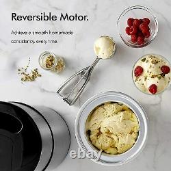 Ice Cream Maker Machine with Large 2L Removable Inner Bowl and Stainless VonShef