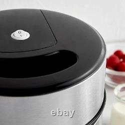 Ice Cream Maker Machine with Large 2L Removable Inner Bowl and Stainless VonShef