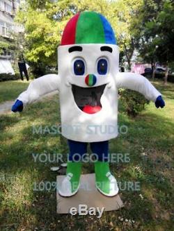 Ice Cream Mascot Costume Suit Cosplay Party Game Dress Outfit Halloween Adult