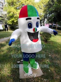 Ice Cream Mascot Costume Suit Cosplay Party Game Dress Outfit Halloween Adult