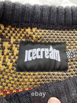 Ice Cream Men's Syrup Knit Sweater Size Large Billionaire Boys Club Running Dog