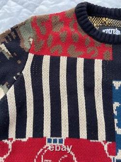 Ice Cream Men's Syrup Knit Sweater Size Large Billionaire Boys Club Running Dog
