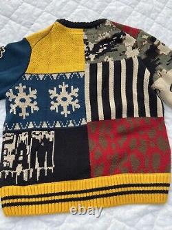 Ice Cream Men's Syrup Knit Sweater Size Large Billionaire Boys Club Running Dog