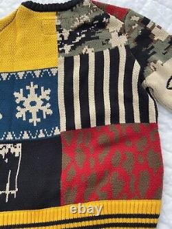 Ice Cream Men's Syrup Knit Sweater Size Large Billionaire Boys Club Running Dog