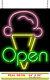 Ice Cream Open Neon Sign Large 24w x 30h Real Neon Attracts More Customers