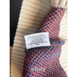 Ice Cream Patchwork Knit Sweater Multicolor Novelty Knitwear